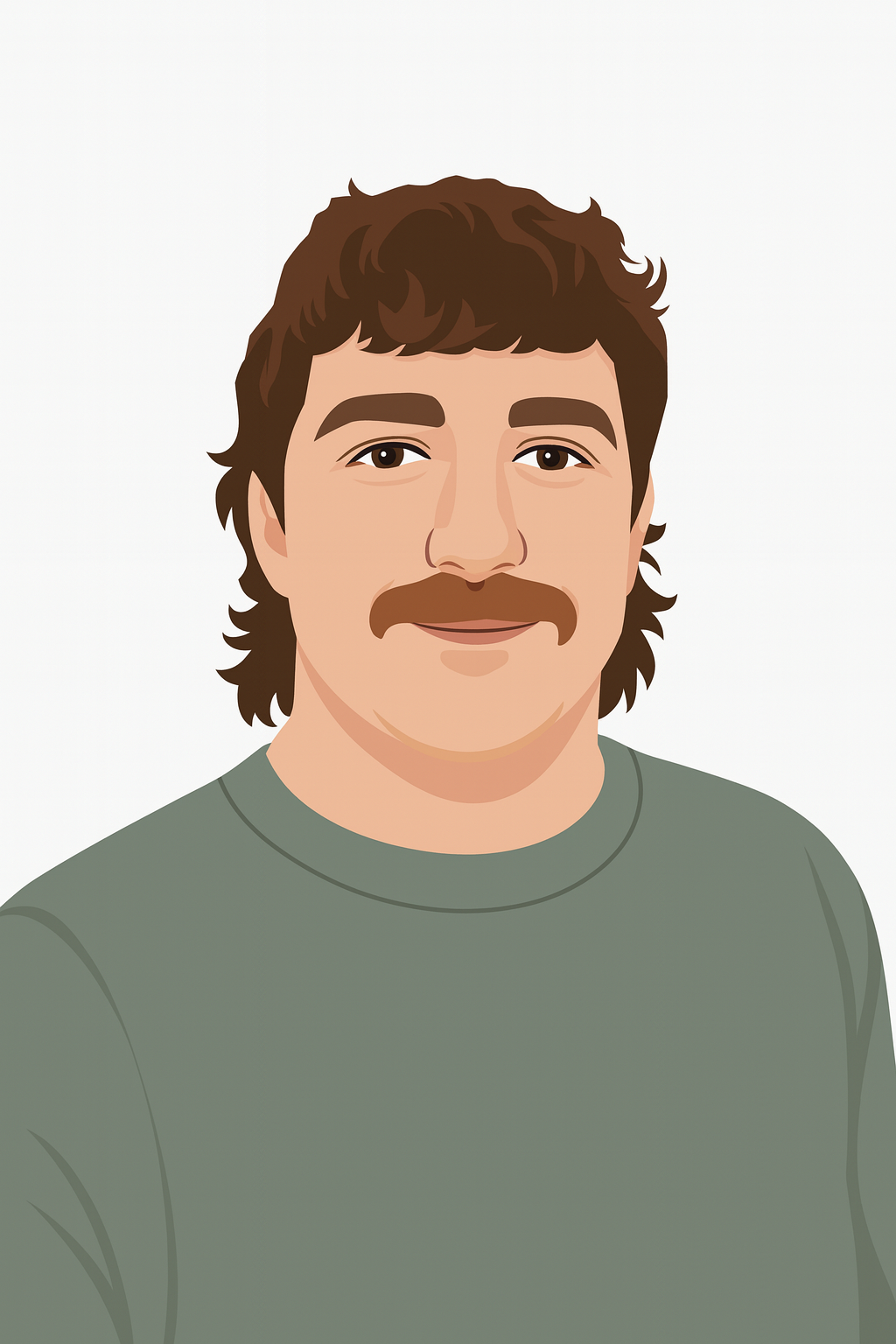 Vector portrait of Dale Cosgrove